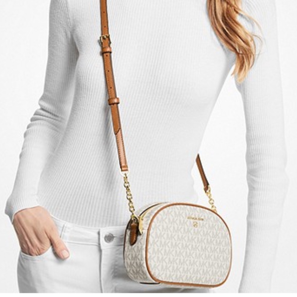 NWT - Michael Kors Jet Set Charm Small Logo Crossbody Bag - Picture 1 of 8